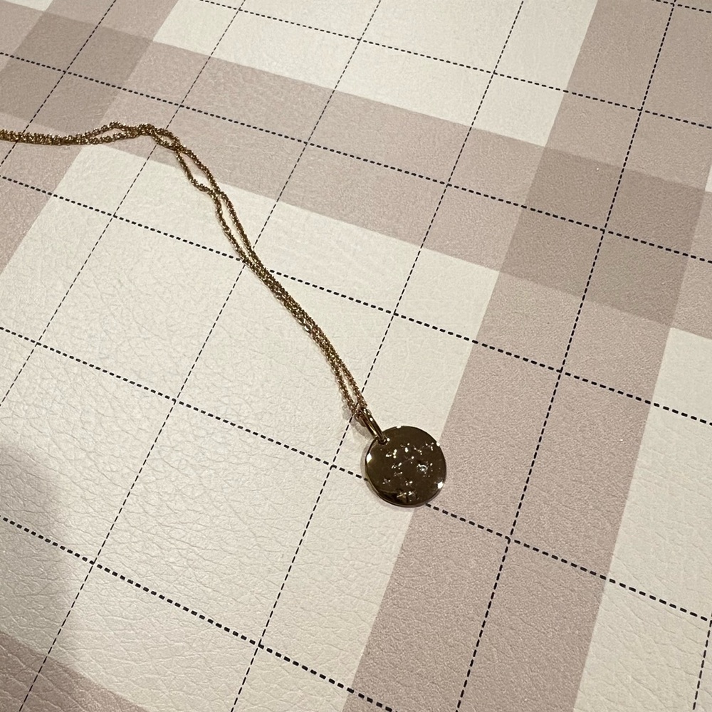 Mejuri Zodiac vermeil necklace